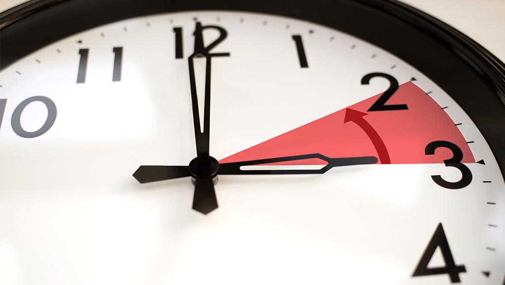 Mutélios Horloge indiquant le changement d'heure